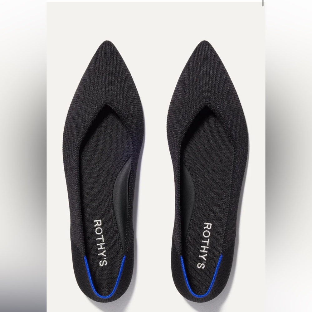 Rothy’s Black The Point II Brand new w/o box Size 9.5 flats